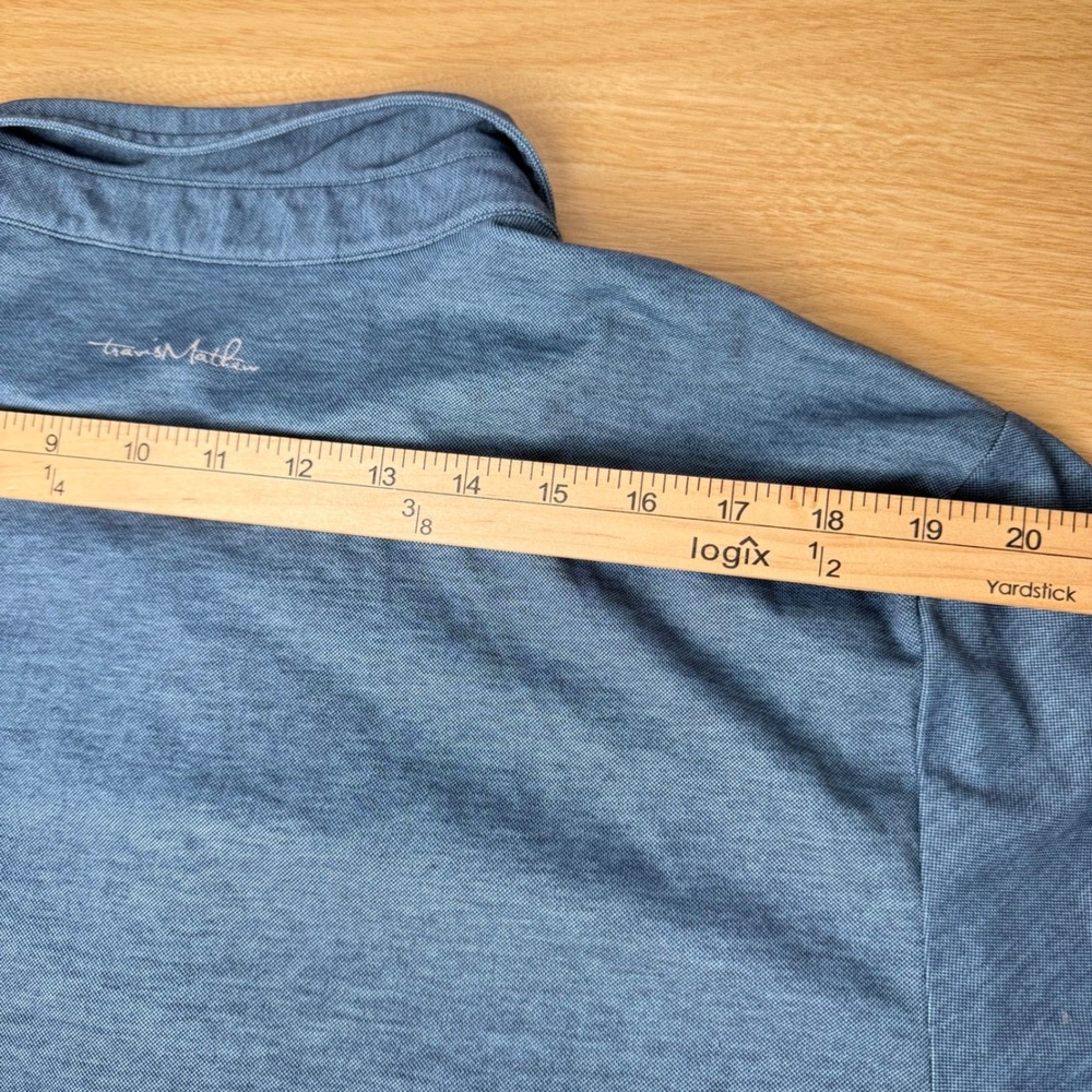 TravisMathew Men Heathered Polo Shirt XL Golfcore Country Club Preppy Activewear - Picture 5 of 13